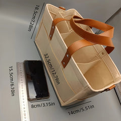 Large Capacity Storage Bag Folding Felt Tote Handbag