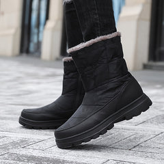 Men's Camo Thermal Snow Boots Anti Skid Short Boots