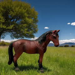 Simulated Ranch Horse Figurine Realistic Appearance Decoration