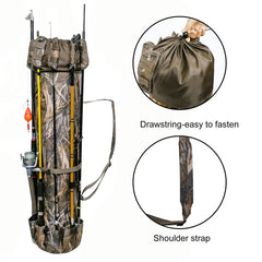 Fishing Rod Carrier Reel Pole Storage Shoulder Bag