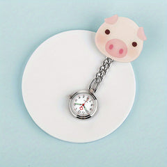 Nurse Pocket Watch Cartoon Students Digital Watch