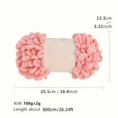 Finger Loops Yarn Soft DIY Knitting Crocheting Blanket Supplies