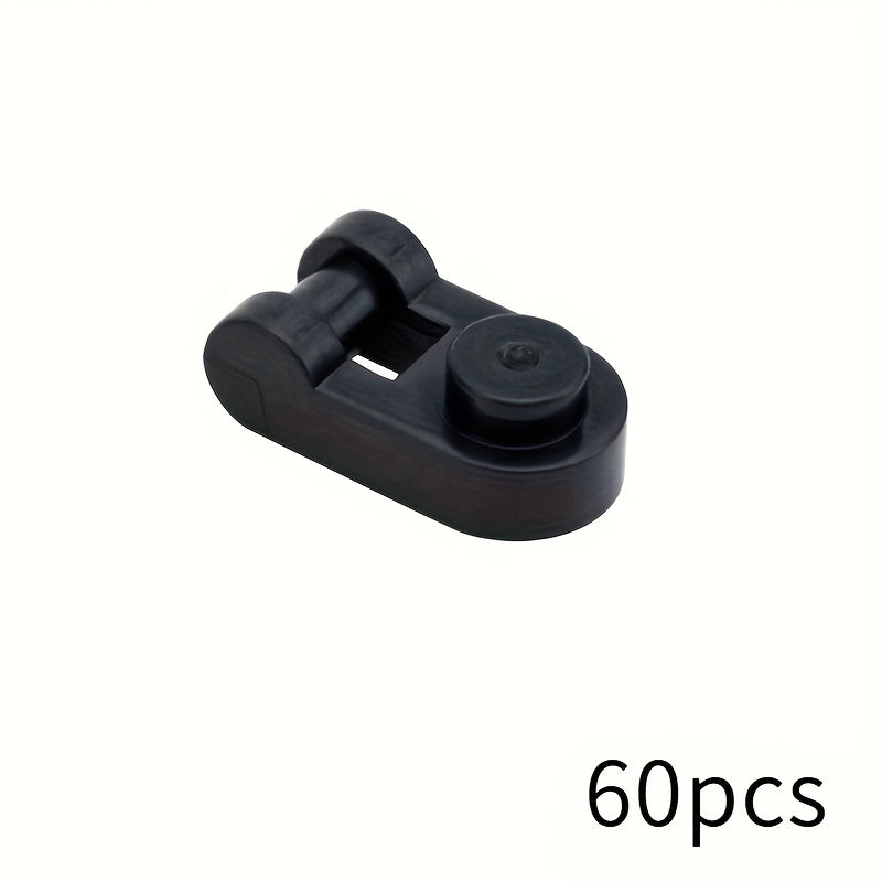 60pcs Building Blocks 1x1 U Clip 6019 Handle Closed Ends Technical Parts