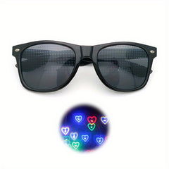 Heart Dollar Diffraction Glasses for Light Display