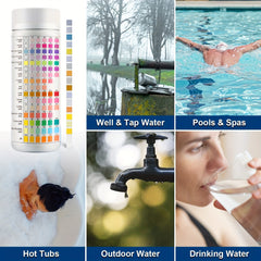 100pcs 16 Way Pool Test Strips Water Chemical Testing For Hot Tub