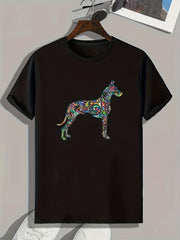 Colorful Horse Print Men's Graphic T shirt Casual Comfy Tees For Summer