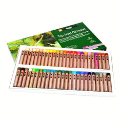 Top Series 50 Colors Pastels Box Set For Student Painting Supplies Material Wax