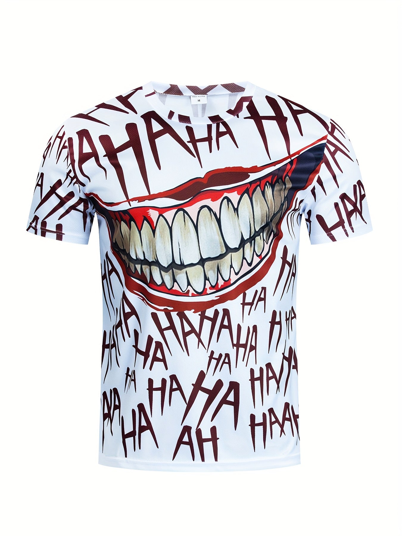Men's Grimace Print T-shirt & Shorts Set for Sports