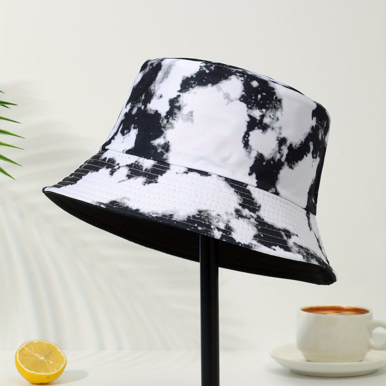 Tie Dye Print Bucket Hat Hip Hop Casual Fisherman Cap Unisex Sunscreen