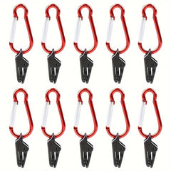 10pcs Windproof Canopy Clips Tent Buckle Tarp Clip Camping Accessories