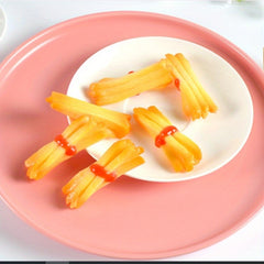 Tomato Sauce French Fries Earrings DIY Accessories Food Display Models