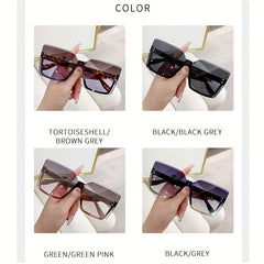 Square Rimless Sunglasses UV400 Sun Shades for Vacation
