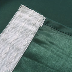 Solid Green Blackout Curtains Thermal Insulated