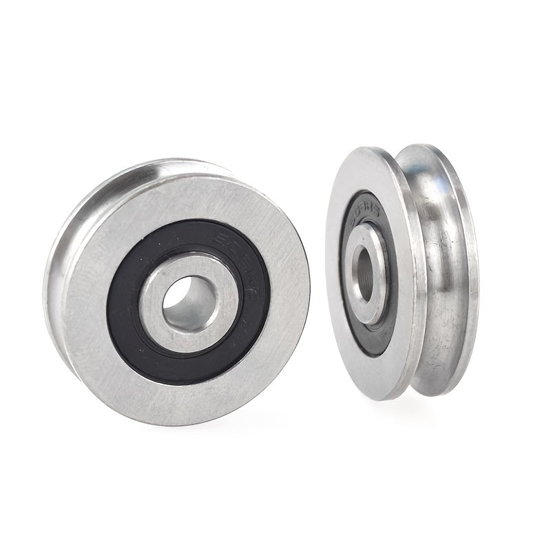 5pcs V Groove Metal 265 Bearing Round Pulleys 6 33 8mm Steel Wire