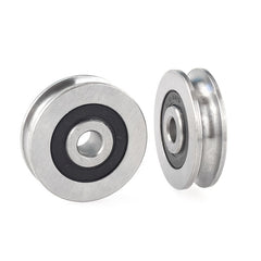 5pcs V Groove Metal 265 Bearing Round Pulleys 6 33 8mm Steel Wire