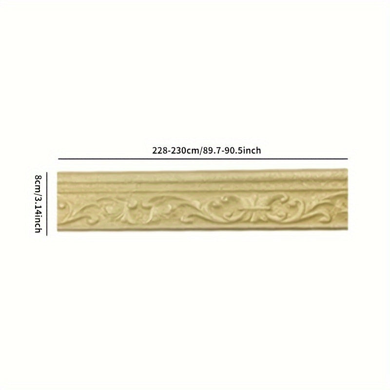 3D Foam Baseboard Waterstop Anti-collision Corner Decor