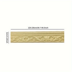 3D Foam Baseboard Waterstop Anti-collision Corner Decor