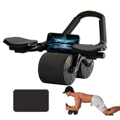 Automatic Abdominal Wheel with Elbow Pad for Fitness Training