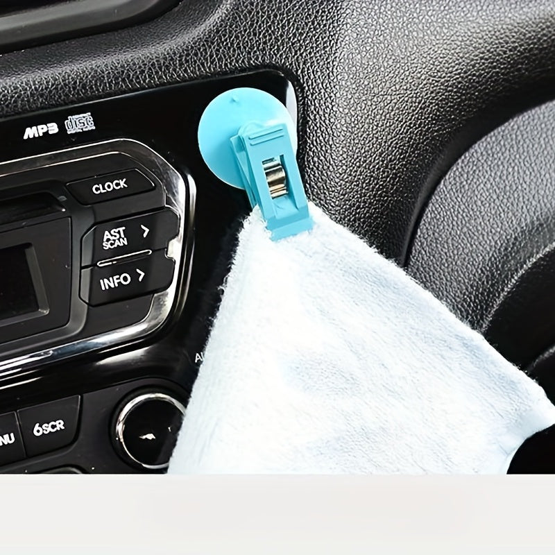 2pcs Vehicle-mounted Business Card Ticket Clip Paste Type Car Parking Card Clip