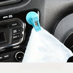 2pcs Vehicle-mounted Business Card Ticket Clip Paste Type Car Parking Card Clip