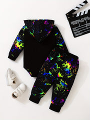 Baby Boys Glow In The Dark Hoodie & Pants Set