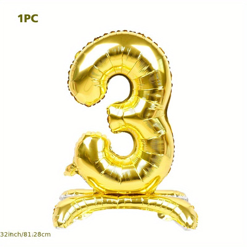 32" 3D Digital Aluminum Film Balloon with Seat Numbers 0-9