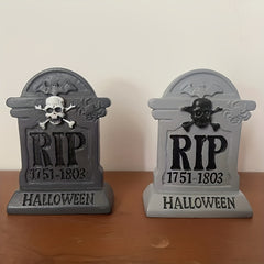 Mini Halloween Resin Tombstone Decoration