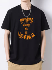 Men's Slim Fit T-shirt Print Top Spring Summer Holiday