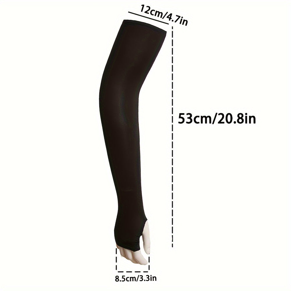 Camouflage Ice Silk Sunscreen Sleeves for Outdoor Activities Unisex