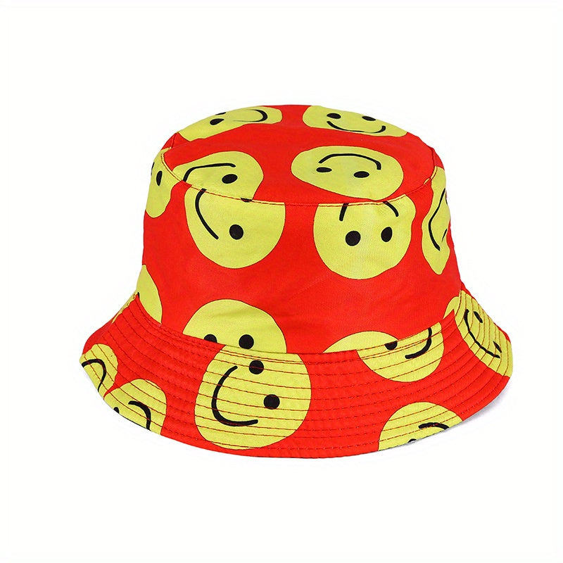 Men's Happy Face Sunshade Bucket Hat