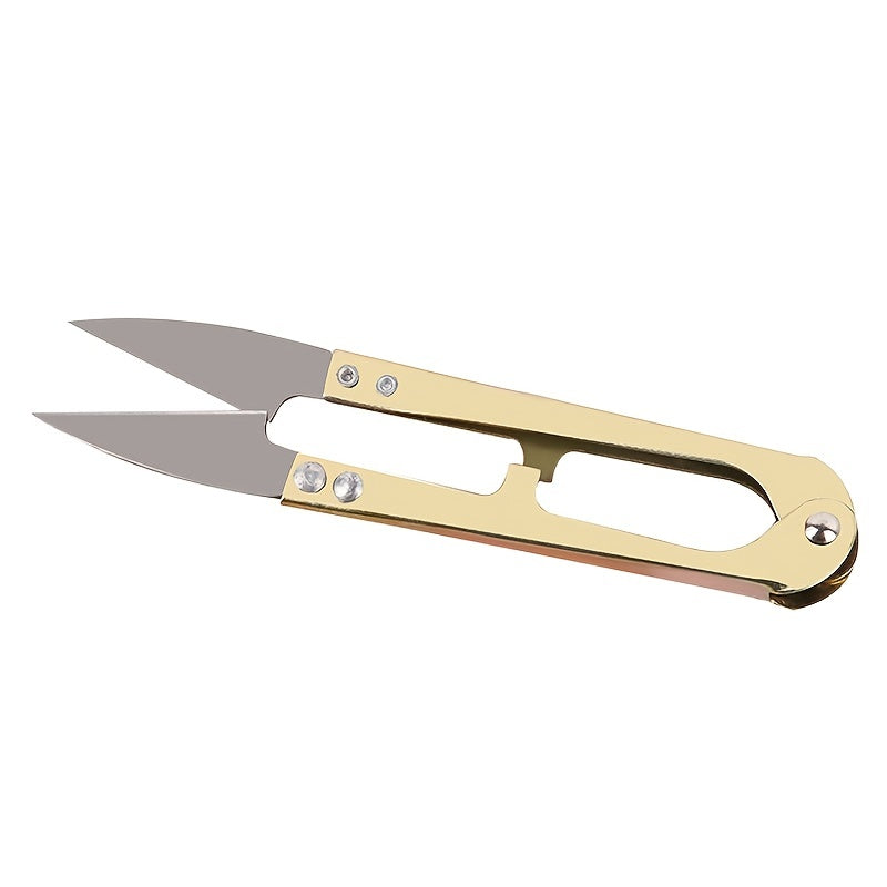 Household U-shaped Spring Yarn Scissors