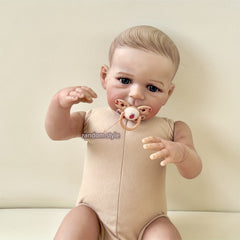 24 Inch Hand Painted Reborn Doll With Cloth Body