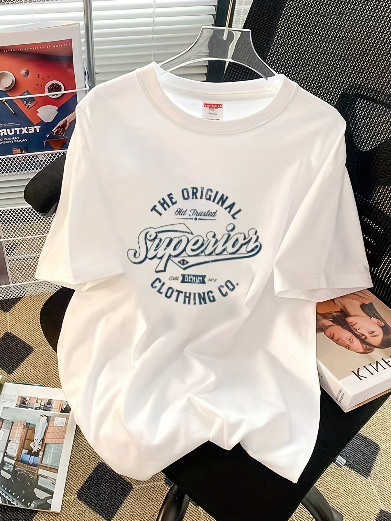 Women's Letter Print Crew Neck Sports Tee