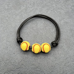 Girls Soccer Party Favors - Sport Ball Charm Bracelets Set of 4