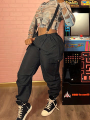 Cargo Pants With Strap Casual Women's Clothing