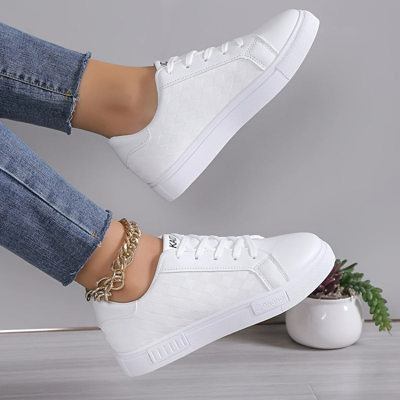 Women's Round Toe Low Board Shoes Flat Casual Sneakers