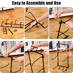 Wall Mount Yoga Mat Holder Rack 3 Layer Gym Storage