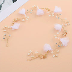 Bridal Hairband Fabric Flowers Headband Bridesmaid Children Wedding Headband