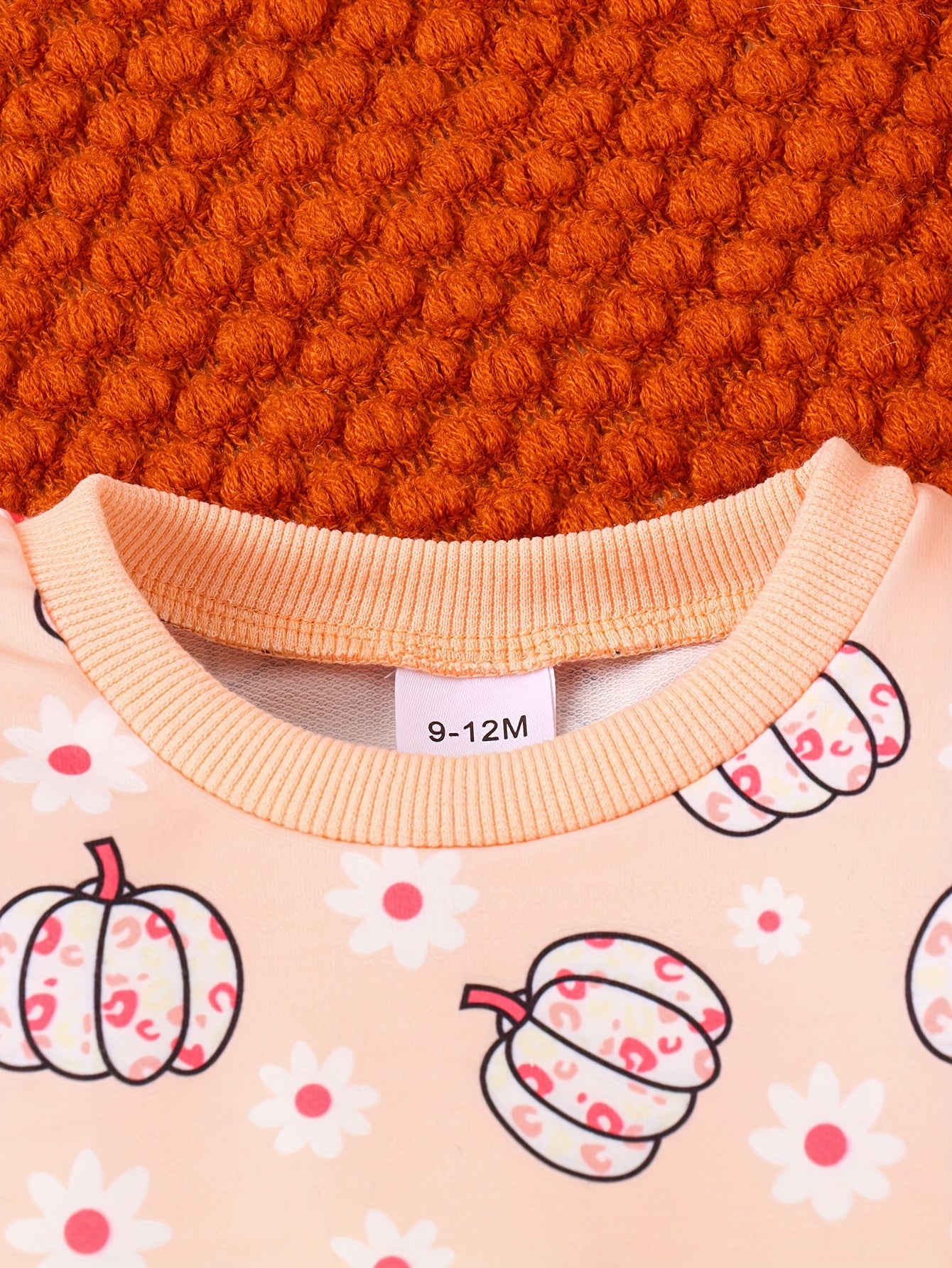 Pumpkin Bat Sweatshirt Toddler Baby Casual Pullover Top Halloween Outfit