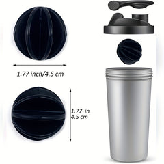1pc Reusable Protein Shaker Ball Drinking Bottle Accessory