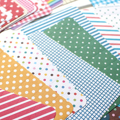 27pcs Retro Document Series Stickers Literary Picture Frame Material Multicolor
