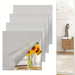 Acrylic Mirror Stickers Non Glass Self adhesive Removable Mirror Wall Decals