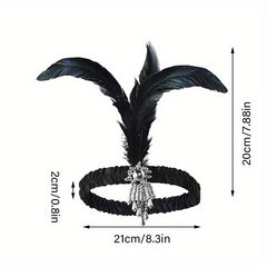 Feather Headband Female Halloween Party Hair Accessory