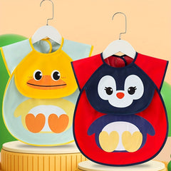 Cartoon Adjustable Baby Bibs Animal Pattern Waterproof Saliva Dripping Bib