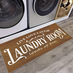 Farmhouse Laundry Room Rug Bathroom Decor Mat
