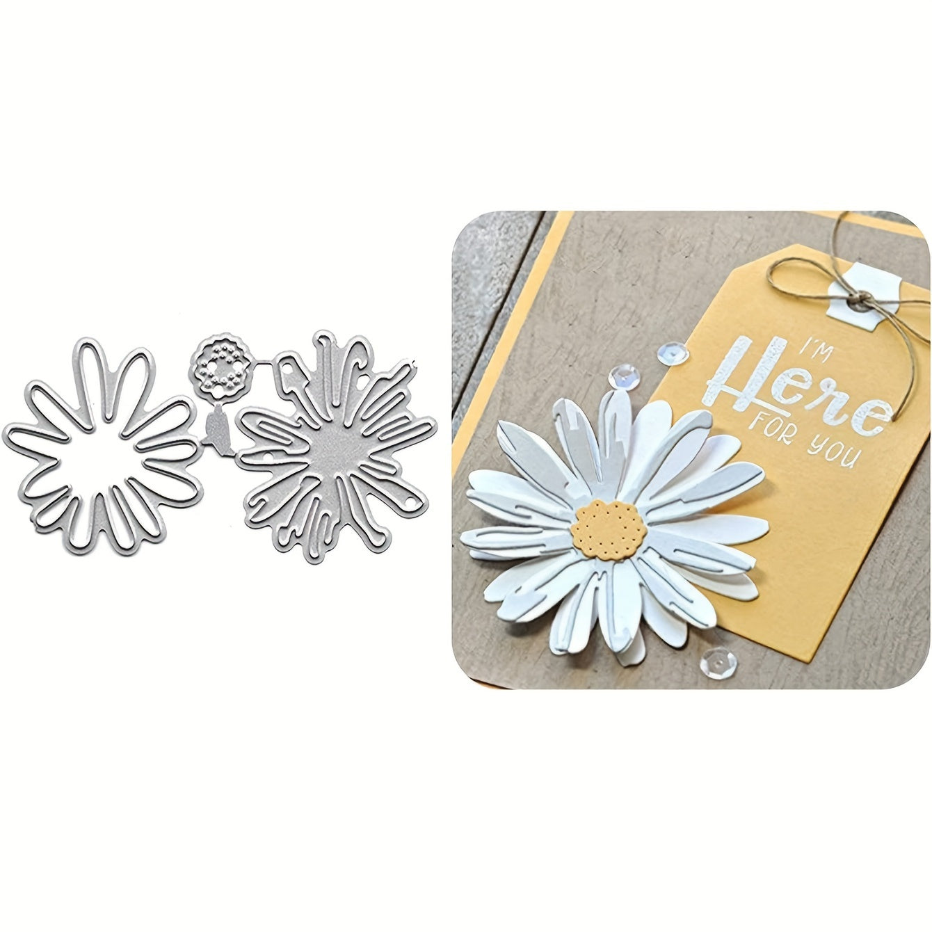 Little Daisy Envelope Greeting Card Frame Cutting Die