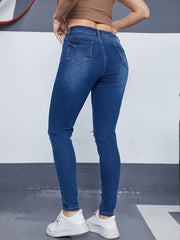 Casual Jeans Women's Plus High Rise Skinny Jeans