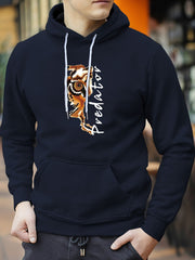 Leopard Print Hoodie Men's Casual Pullover Hoodie