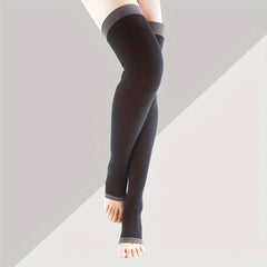 Size Up Toeless 1pair Compression Socks Knee High for Women