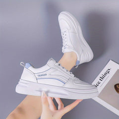 Women's Platform Low Top Lace Up Skate Shoes